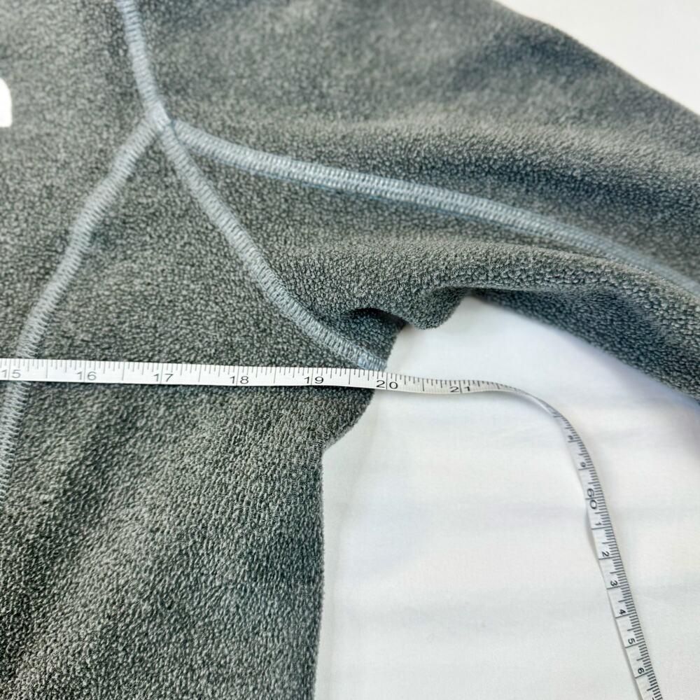 North Face TNF Gray Quarter Zip Fleece Pullover Women's Large Outdoor Gorpcore - Picture 11 of 13